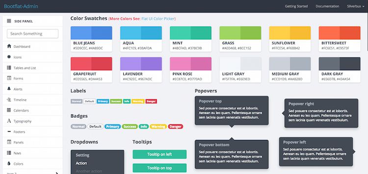 BootFlat Open-Source Admin Dashboard Flat UI Kit
