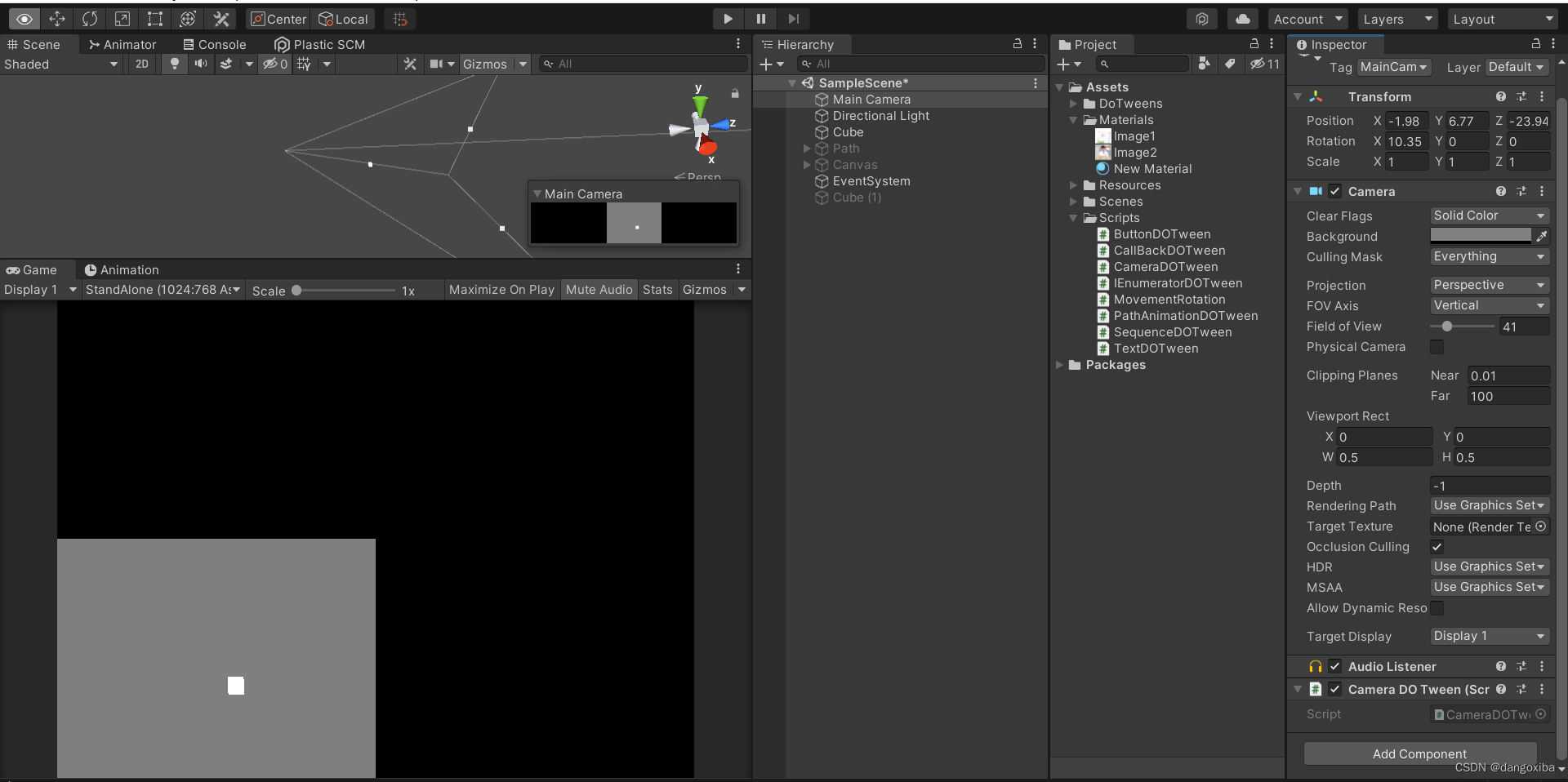 【Unity好插件介绍】介绍DOTween以及其常用函数属性介绍