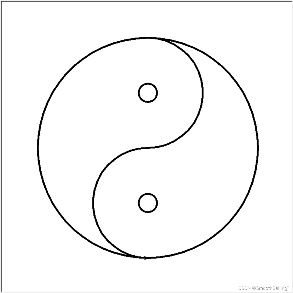 python-绘制太极图