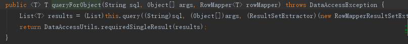 queryForObject