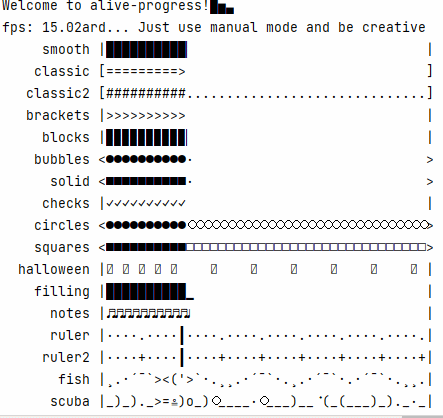 最酷炫的Python进度条使用教程_alive-progress 不能正常显示动画-CSDN博客