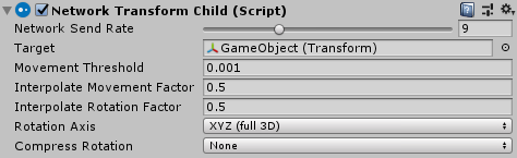  NetworkTransformChild 组件