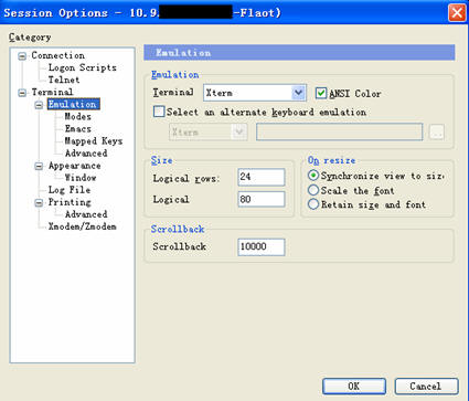 telnet仿真终端工具secureCRT的配置 telnet仿真终端工具secureCRT的配置