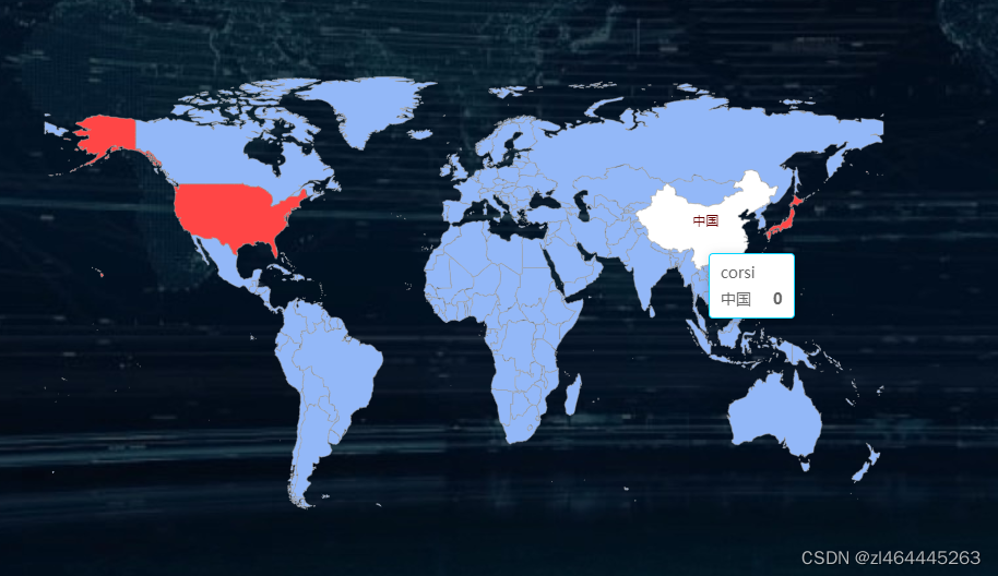 echart世界地图