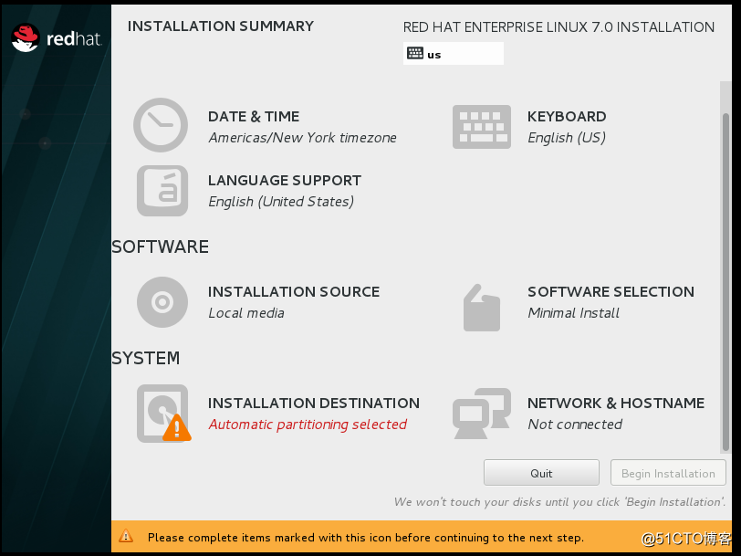 安装VM ware及虚拟机（Redhat 7.0）