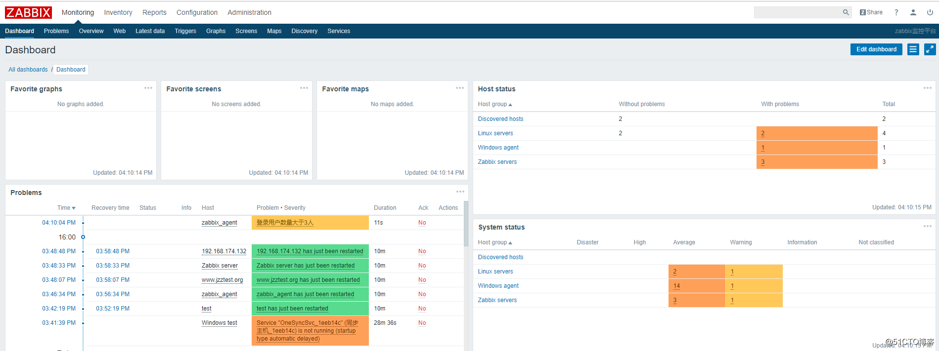 linux下zabbix3.4安装及简单配置和部分出错解决方案