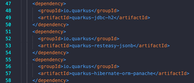 dependencies in POM.xml