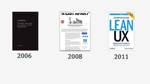 我相信敏捷或实用性设计要早于2006年，但这些是主要例子