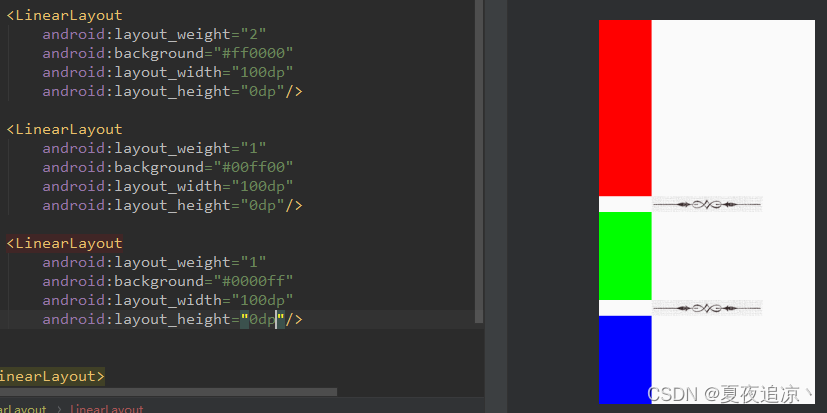 LinearLayout 线性布局_linearlayout布局怎么设置-CSDN博客