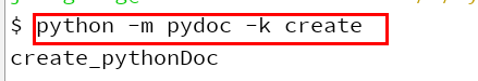 pydoc 的搜索功能