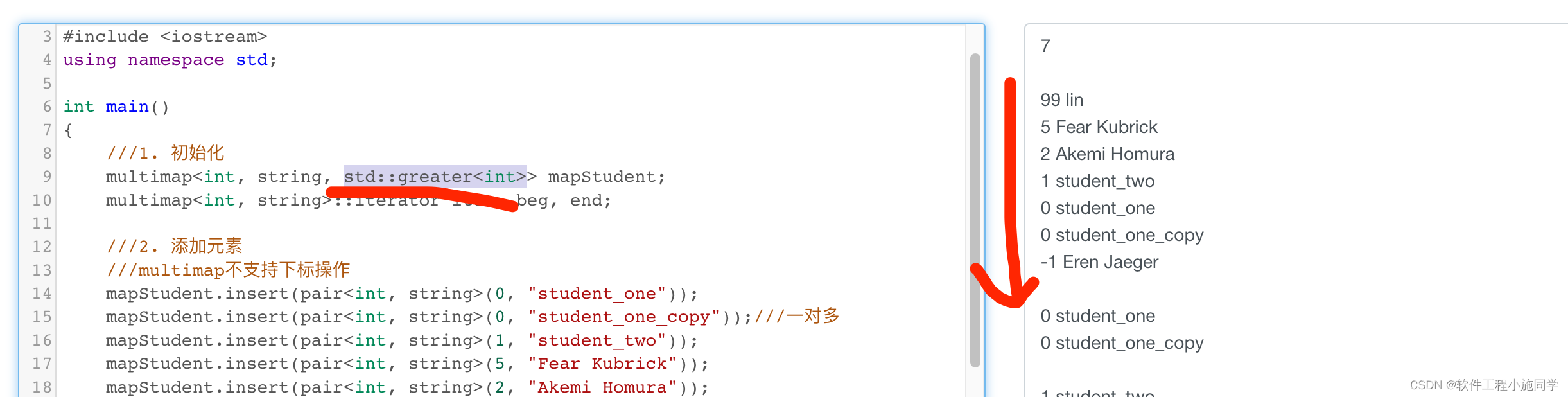 C++ multimap 用法总结 例子_multimap -CSDN博客