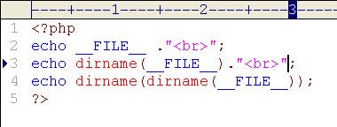 php <wbr>dirname(__FILE__)的用法