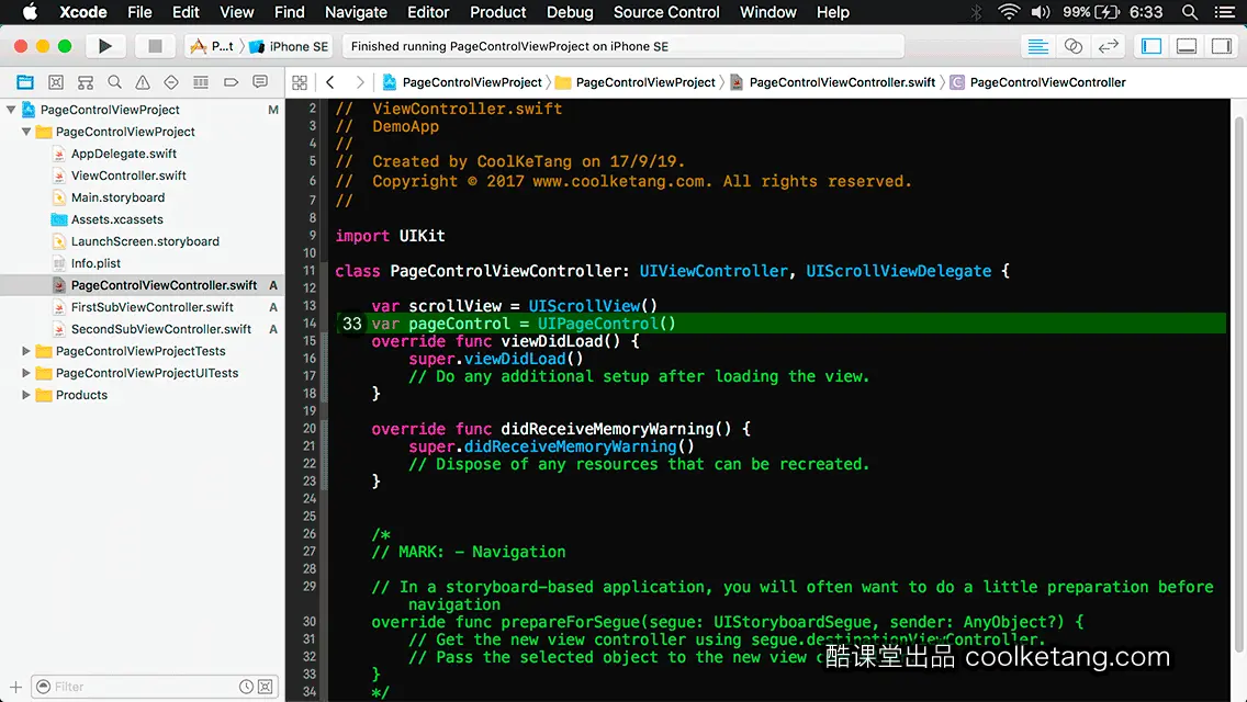 互动教程 for Xcode9 & Swift4-酷课堂