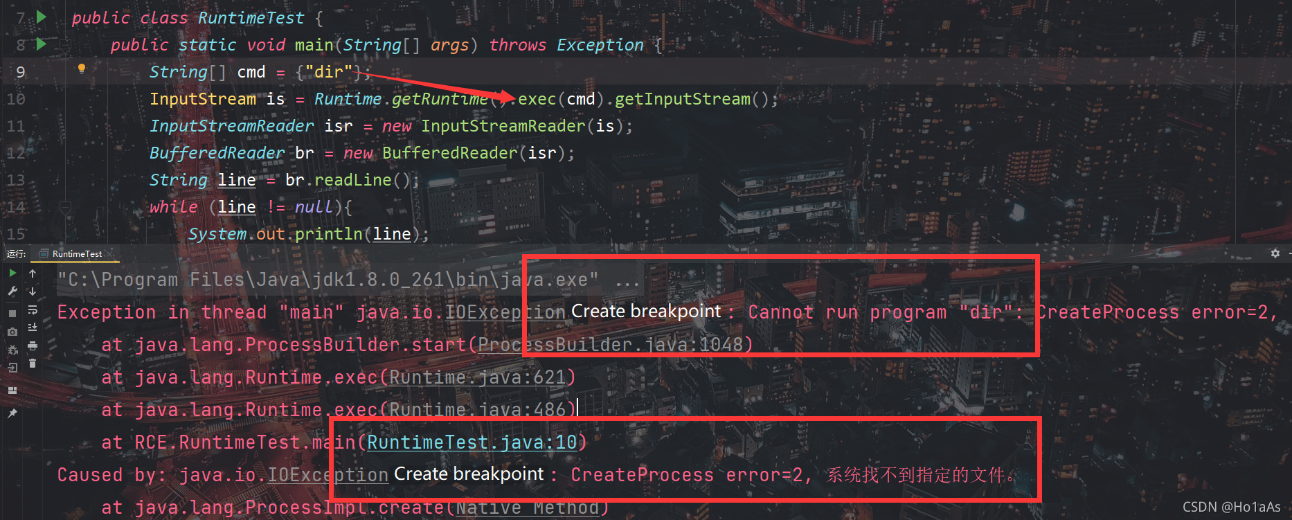 『踩坑记录』Java-Runtime.exec()执行命令报错Cannot run program “xxx“:系统找不到指定的文件_java ...