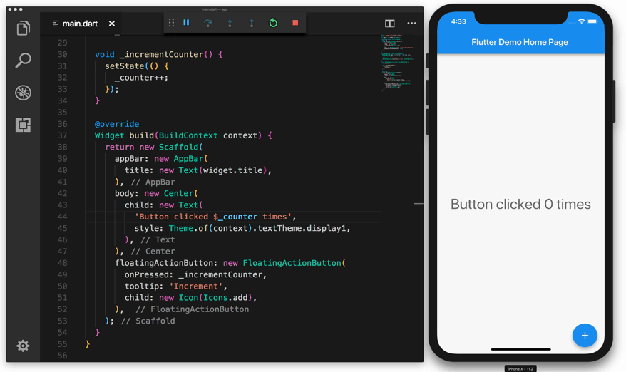 flutter 热加载效果