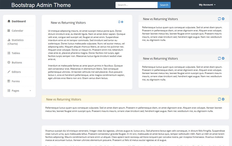 Bootstrap Admin Theme