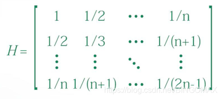 希尔伯特矩阵