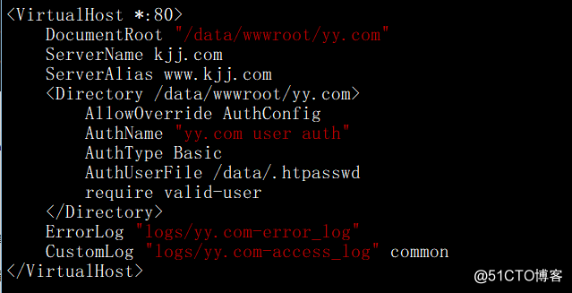 Apache用户认证、域名跳转、Apache访问日志