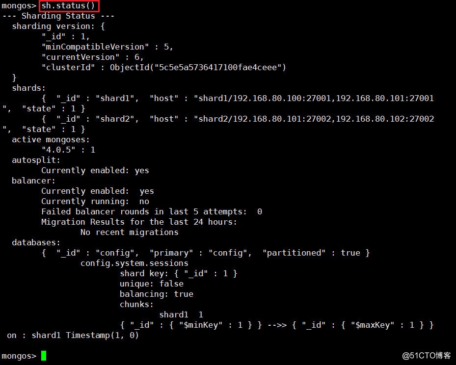 mongodb分片