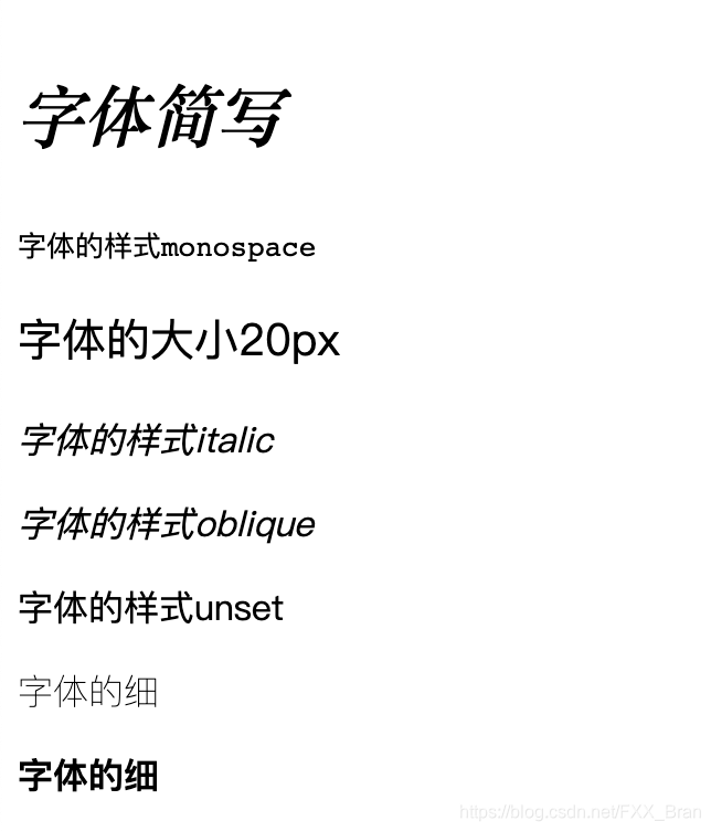 字体