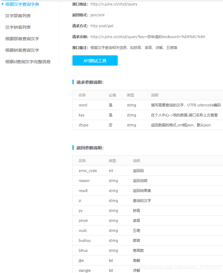 新华字典API