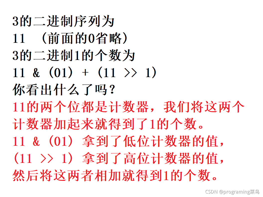 1的个数