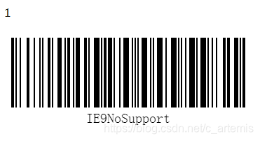 JsBarcode运行截图chrome