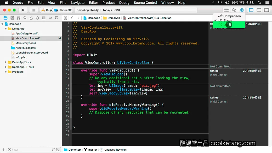互动教程 for Xcode9 & Swift4-酷课堂