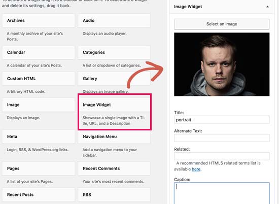 Image widget plugin