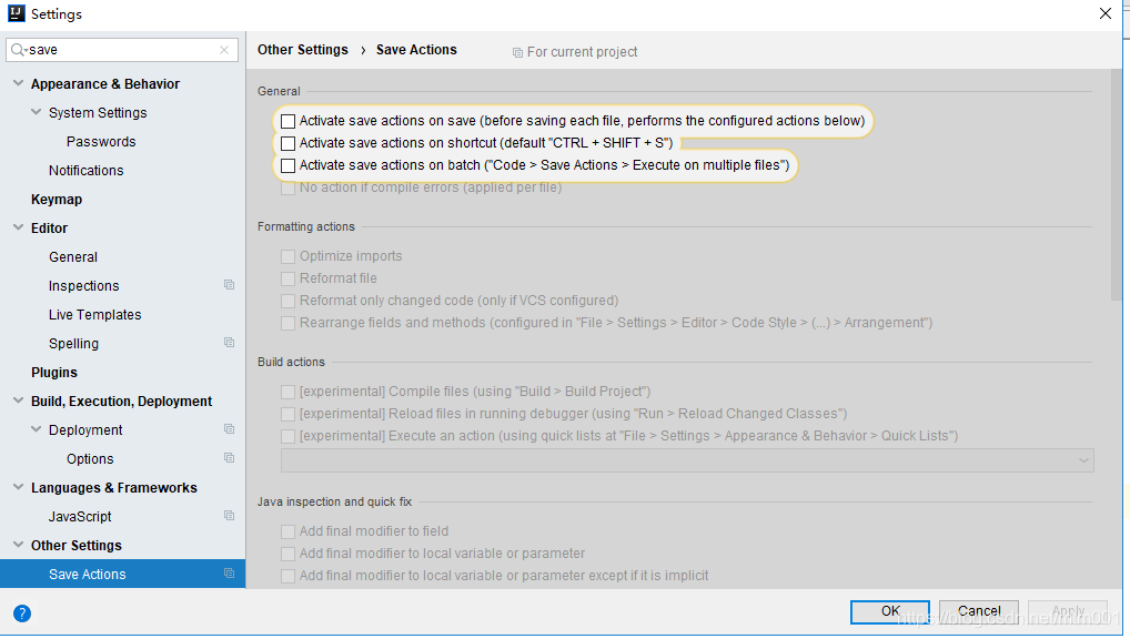 IDEA初学者保存就格式化代码插件save actions_save action插件-CSDN博客