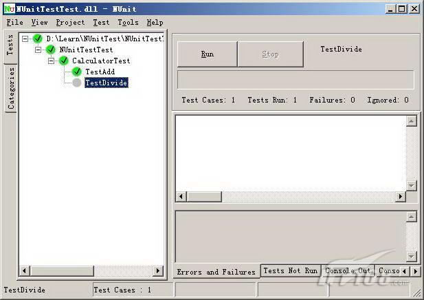 一步一步学NUnit