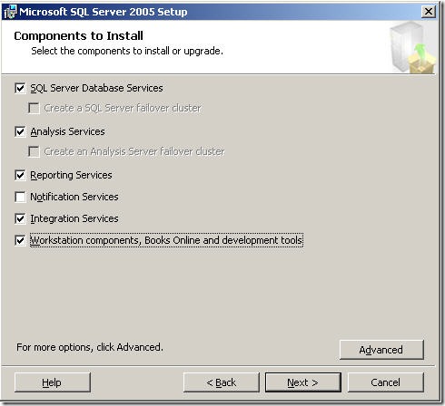 11-Choose Component to install