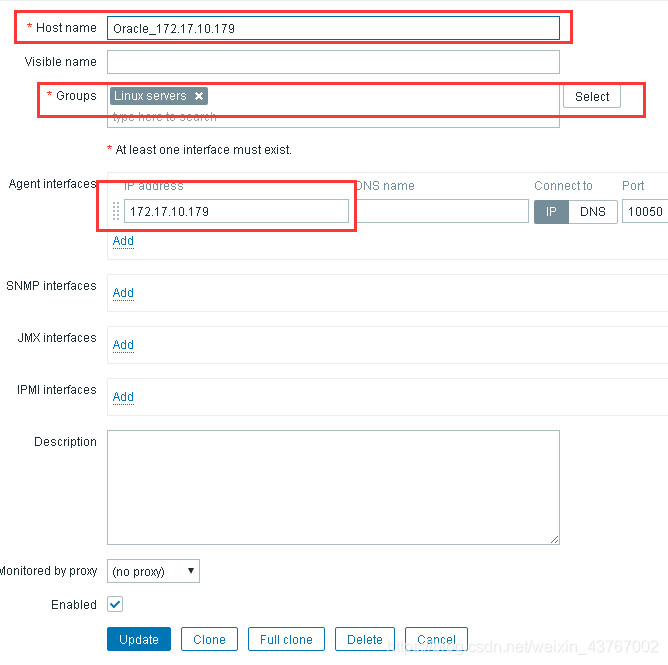 host information