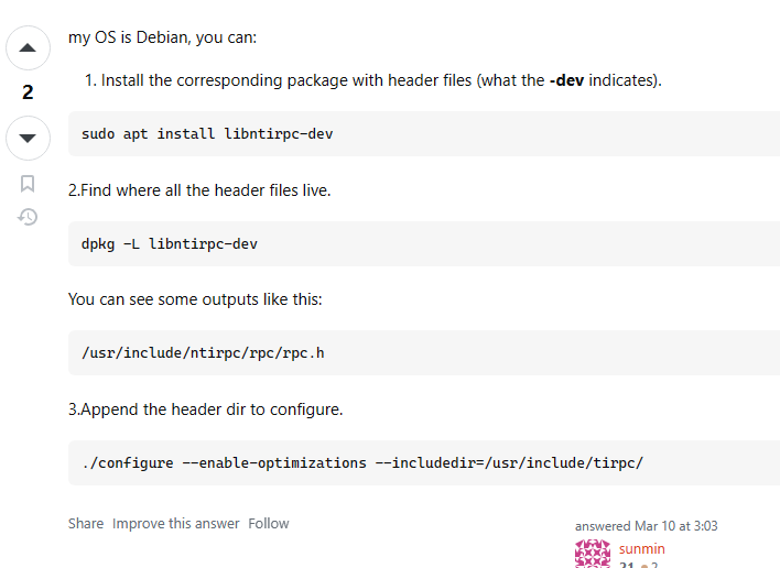 sudo apt install libntirpc-dev