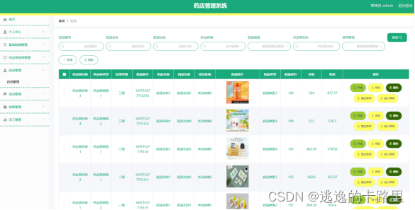 图5.1 药品列表页面