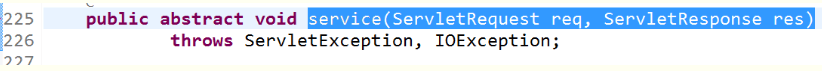 service(ServletRequest req, ServletResponse res)