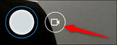 To enable video mode, click on the video icon