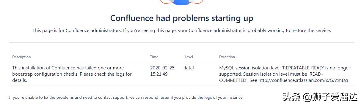 从Confluence6.15 升级到7.3.1碰到的问题总结
