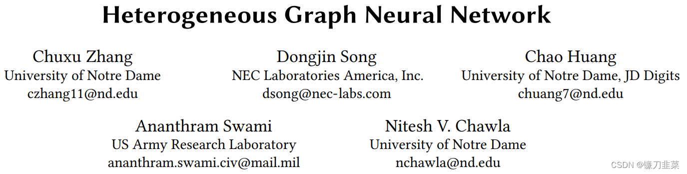 Heterogeneous Graph Neural Network