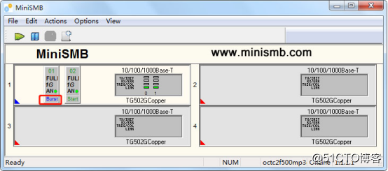 smartbits的国产版本minismb-使用burst模式
