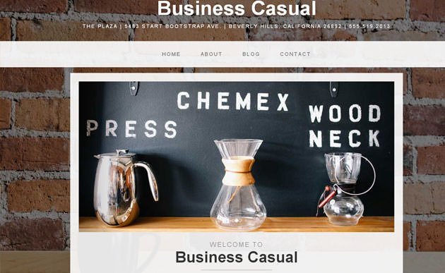 business-casual 网站模板