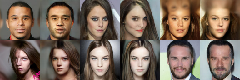 CelebA HQ重构效果