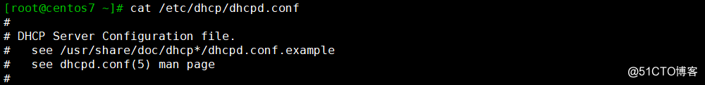 DHCP配置文件