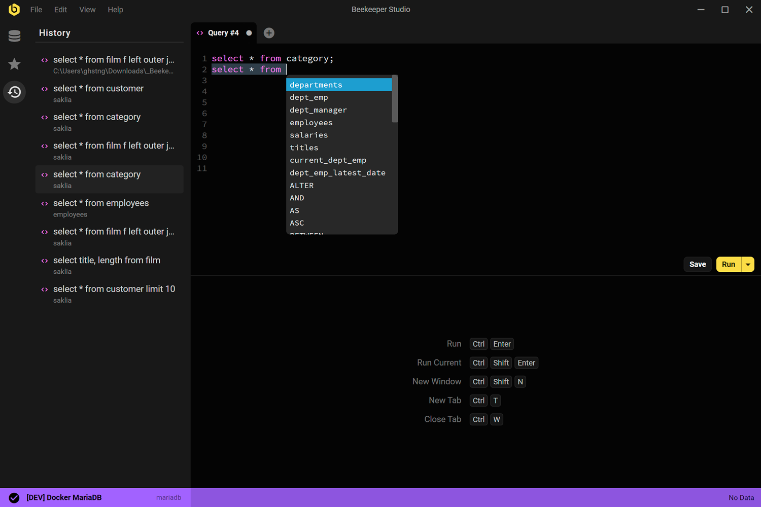 开源跨平台SQL编辑器:Beekeeper Studio_数据库_03