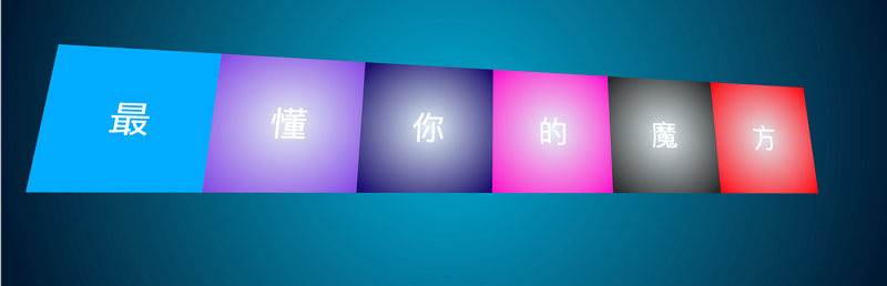每周动画一点点之 6个面的元素的演示