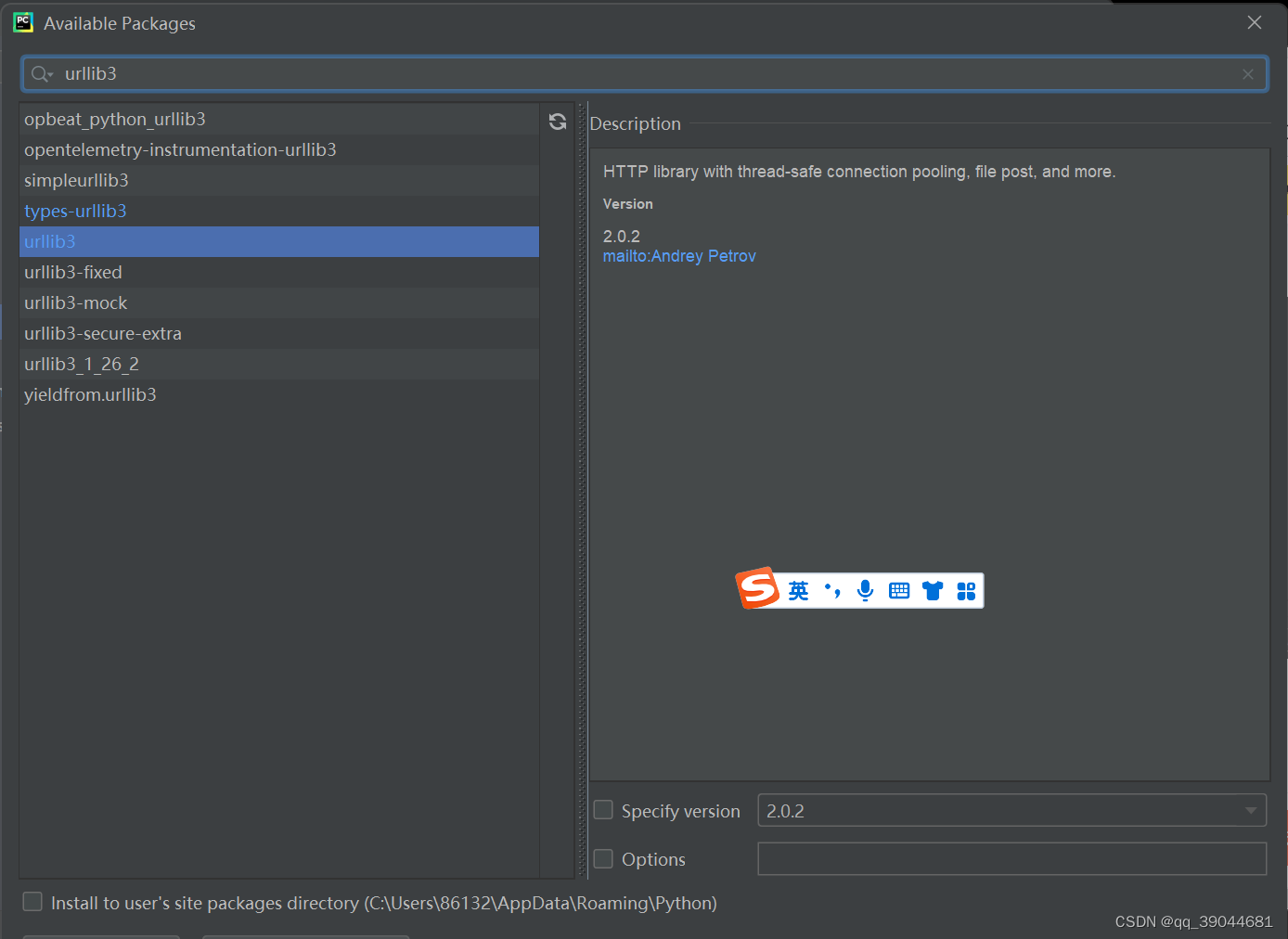 关于pycharm在安装requests模块时出现:urllib3 v2.0 only supports OpenSSL 1.1.1+-CSDN博客