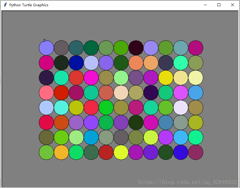 颜色是根据三原色自动生成的