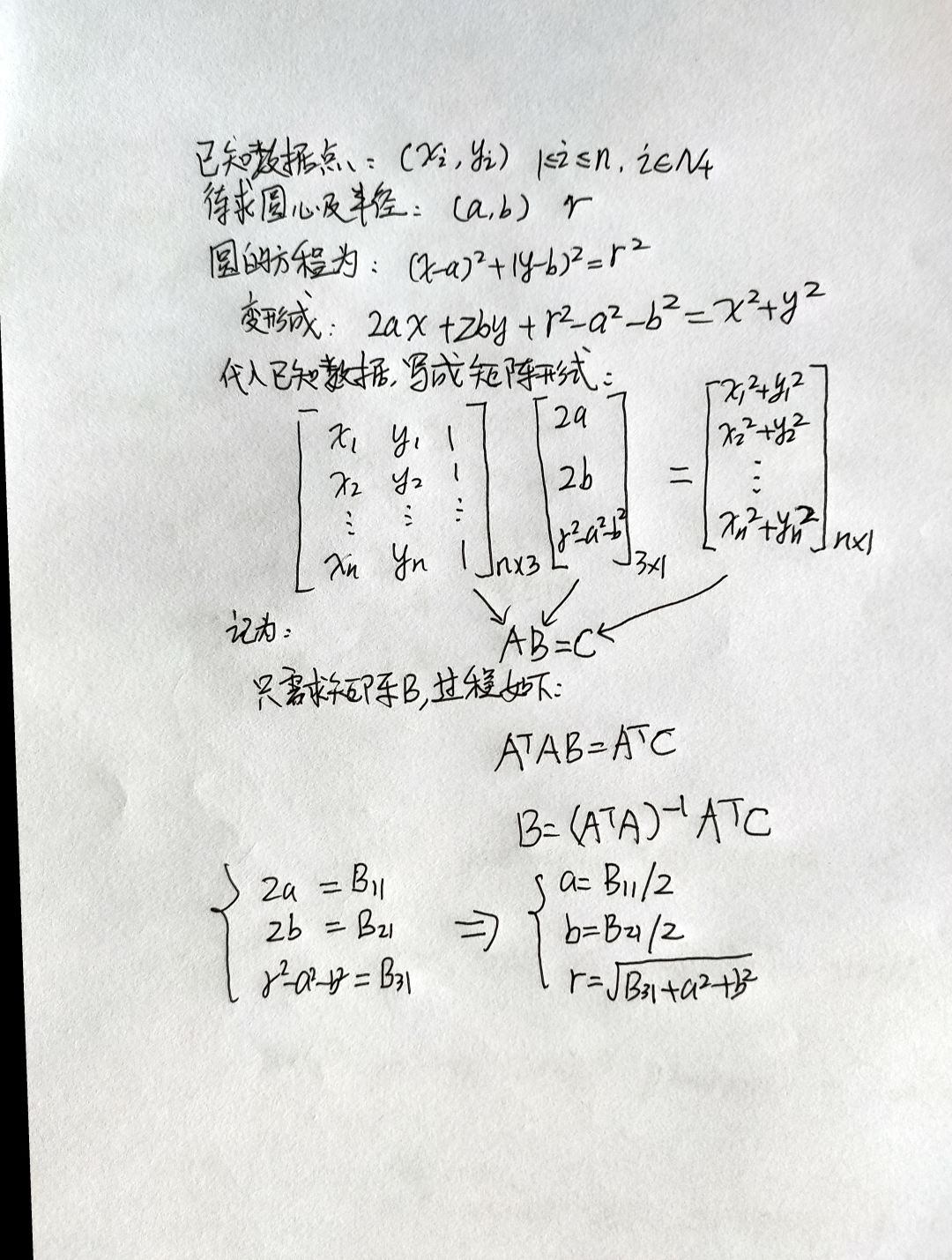 python之拟合圆心及半径_python 圆拟合-CSDN博客