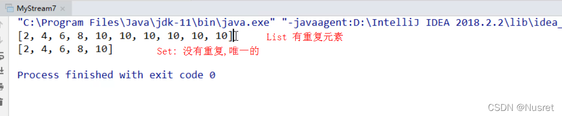 Stream收集方法-toList和toSet-2