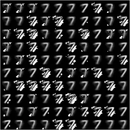 数字7降维后的图